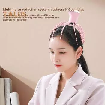 Массажер для головы Octopus с пультом дистанционного управления, несколько режимов массажа, перезаряжаемый беспроводной электрический массажер для кожи головы со съемными когтями розовый