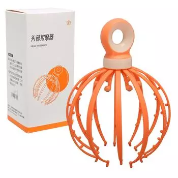 Массажер для головы Octopus, снятие стресса, глубокая релаксация, портативный мини-массажер для кожи головы с когтями