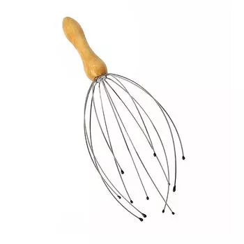 Массажер для головы осьминога с деревянной ручкой, расслабляющий массажер для тела, царапин, кожи головы, расслабляющий массажер для тела, снимает напряжение, инструменты для ухода за здоровьем onesize