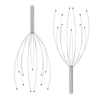 Массажер для головы PHCOMRICH с 12 пальцами, захватывающее удовольствие, спа для кожи головы, многоцелевое расслабление тела (2 куска)