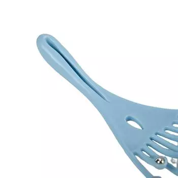 Массажер для головы, расческа для головы и шеи, роликовый ролик с пятью пальцами, 9 когтями, стальной шарик, ручной релакс, спа, уход за волосами, для роста волос, снятие стресса светло-синий