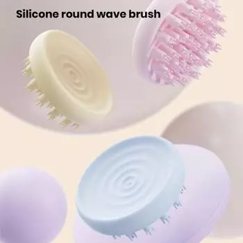 Массажер для головы, щетка для шампуня, мягкая силиконовая щетина для мужчин и женщин, мытье волос, удаление перхоти, стимулятор роста волос, скребок для влажных и сухих волос розовый
