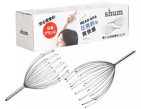 Массажер для головы shum Head Spa Массаж кожи головы и головы, очень прочный 32 когтя для сухого и влажного использования Подходит для домашних животных обоего пола 2 шт. Сверхлегкий