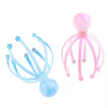 Массажер для головы, скребок, массаж шеи, кожи головы, расслабляющий, успокаивающий, снятие стресса, инструмент для осьминога