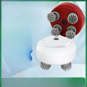 Массажер для головы, захват для рук, подъемник для рук, кошка, артефакт, массажер для домашних животных, экстрактор души осьминога 9.5*9.5*7 белый