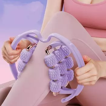 Массажер для йоги 18 с роликами, зажим для ног, петля, зажим для ног, тонкая нога, тонкий роликовый массажер для рук