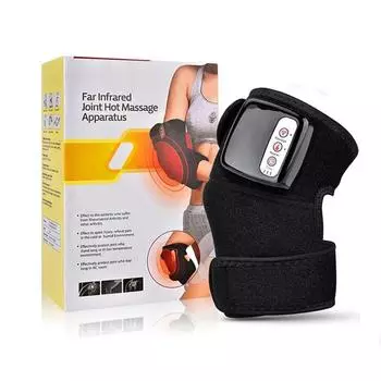 Массажер для колена, электрический подогрев, дальний инфракрасный сустав, физиотерапия, локоть, наколенник, вибрационный массаж, облегчение боли для устройства для ног EU Plug