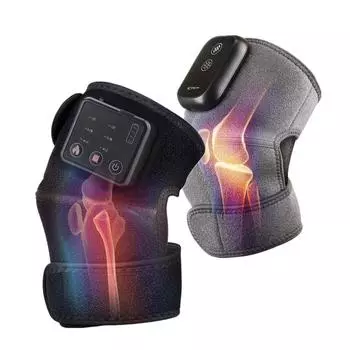 Массажер для колена с электрическим подогревом, инфракрасный бандаж для поддержки суставов, вибратор, массажер для спины, плеч, колена