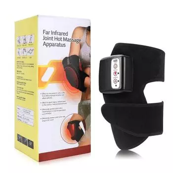 Массажер для колена с подогревом, дальний инфракрасный сустав, аппарат для горячего массажа, магнитотерапия, вибрационная грелка для колена, локтя, плеча, ноги UK