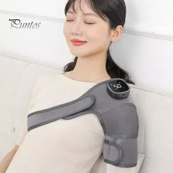 Массажер для колена с подогревом, перезаряжаемый наколенник с массажем, мгновенное облегчение хронической боли в суставах, массажер для колена, плеча и ног чёрный