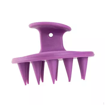 Массажер для кожи головы для влажных и сухих волос, портативный, щетка для шампуня, скруббер, отель, домашнее общежитие темно-фиолетовый