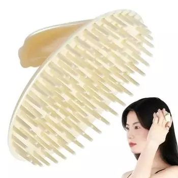 Массажер для кожи головы, щетка для шампуня, портативный скребок для очищения кожи головы с мягкой щетиной, массажер для ухода за влажными и сухими волосами для женщин и большинства