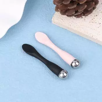 Массажер для кожи вокруг глаз, небьющийся, уменьшающий отечность, цинковый сплав, аппликатор для крема для глаз розовый