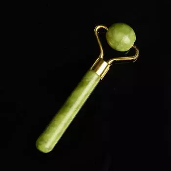 Массажер для лица и тела, натуральный гуаша, нефритовый камень, роликовый женский инструмент для массажа лица