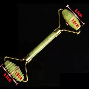 Массажер для лица и тела, натуральный гуаша, нефритовый камень, роликовый женский инструмент для массажа лица