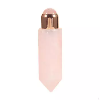 Массажер для лица Jade Facial Roller Skin Massager для красоты шеи и глаз розовый