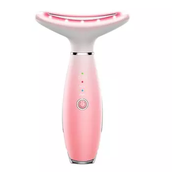 Массажер для лица, терапевтическая палочка с красным светом, 7 цветов, 3 режима, микротоковое устройство для подтяжки лица, антивозрастная светодиодная фотонная терапия