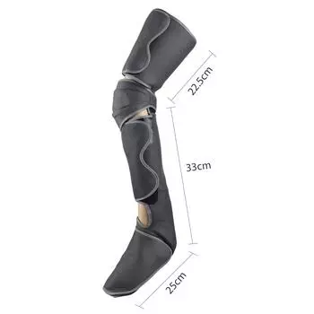 Массажер для ног для ног, телят, полная циркуляция ног и расслабление мышц, сжатие воздуха, отек с EU Plug темно-серого