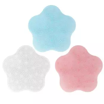 Массажер для ног для пола в ванной комнате, удаление омертвевшей кожи, силиконовый скребок для ног для душа с присосками White