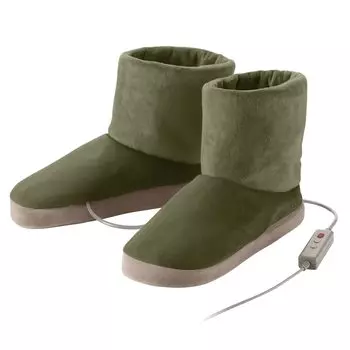 Массажер для ног ELECOM Ekuria Warm, 3 режима вибрации, ощущение тепла, сумка для хранения в комплекте, оливковый, хаки HCM-WMF01GN