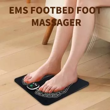 Массажер для ног EMS с 8 режимами, цифровой дисплей, расслабление мышц, снятие боли, портативный, перезаряжаемый