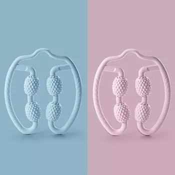 Массажер для ног, фитнес-йога, тренировочный ролик, худые ноги, артефакт, тренажерный зал, домашняя рука, нога, шея, инструменты для релаксации фиолетовый