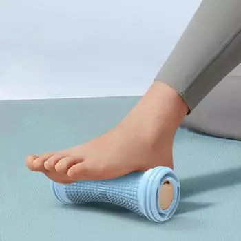 Массажер для ног Массажный роликовый мяч для йоги для мышц Массажер для подошвенной фасции Массажер для расслабления мышц Пластиковый ручной массажер для ног фиолетовый