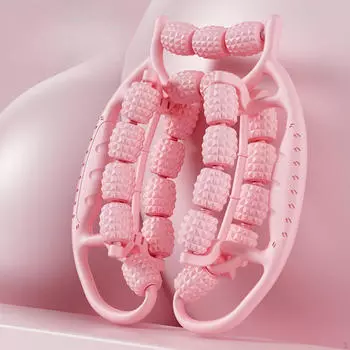 Массажер для ног, роликовый, глубокий массаж тканей, ручная 23-точечная роликовая фиксация для занятий спортом в спортзале зелёный