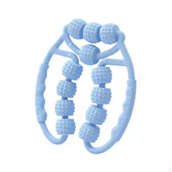 Массажер для ног, роликовый инструмент для глубокого массажа тканей, 12 точек, 360°, пена для внутренних работ, бедер, икр, ног