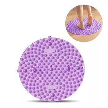 Массажер для ног с акупрессурой и давлением на точки давления на стопы, изготовленный из термопластичной резины, 35 см, коврик для массажа ног для дома, способствующий усталости и кровообращению фиолетовый