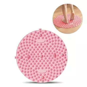 Массажер для ног с давлением на точки давления на ноги, изготовленный из термопластичной резины, 35 см, коврик для массажа ног для снятия усталости дома, способствует циркуляции крови розовый