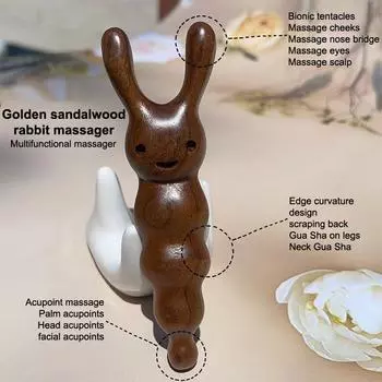 Массажер для носа из сандалового дерева, стимулирует кровообращение, уменьшает отечность, подтягивает нос, массажер для тела с помощью инструмента гуаша коричневый