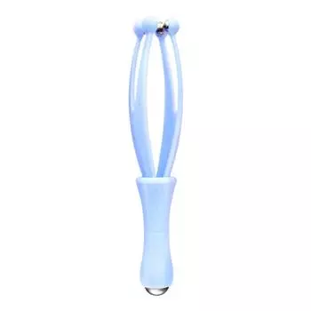 Массажер для пальцев с 4 роликами и стальными шариками, мини-массажер для суставов пальцев с ручкой для циркуляции крови в пальцах и расслабления мышц синий