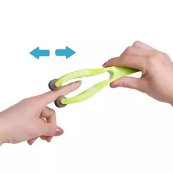 Массажер для пальцев с вращающимся стальным шариком, массаж на 360 градусов, инструменты для ухода за здоровьем, облегчение боли, поддержка циркуляции крови в руках зелёный