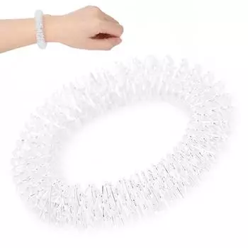 Массажер для рук Серебряный массаж тела Массаж запястий Акупунктурный браслет Здравоохранение