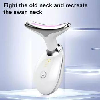 Массажер для шеи и лица, устройство для подтяжки кожи против морщин, средство для удаления двойного подбородка, косметический инструмент для контурирования лица, быстро впитывает кремы чёрный