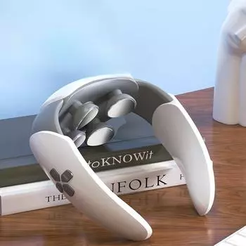 Массажер для шеи, интеллектуальный массажер для шеи, импульсный нагрев, физиотерапевтический инструмент, горячий компресс, массажер для шеи, массажер для шейного отдела позвоночника Chinese Packaging