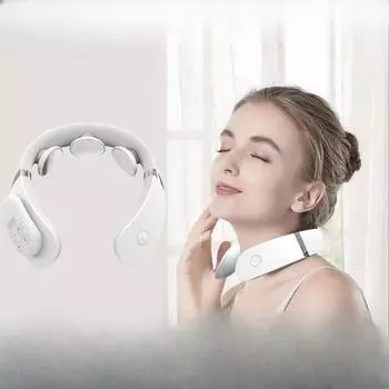 Массажер для шеи Массажер беспроводной Интеллектуальный горячий компресс Дистанционное управление Массажер для плеч и шеи Шея