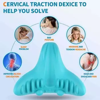 Массажер для шеи, массажер для шеи и плеч, устройство для вытяжения шейного отдела позвоночника, облегчение боли в шейном отделе позвоночника, массажная подушка для шеи