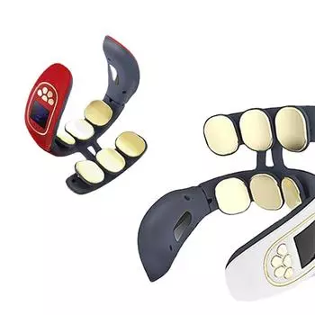 Массажер для шеи, плеч, шеи, шейный массажер, умный массажер для шеи, горячий компресс для позвоночника, защита для шеи, пульс для дома heating белый