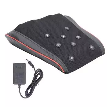 Массажер для шеи с функцией вибрации и тепла 3D разминание мышц, регулируемые уровни, искусственная кожа, шиацу