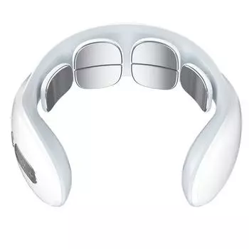 Массажер для шеи, защита для шеи с 2 головками, многофункциональный бытовой импульсный горячий компресс, интеллектуальный электрический массажер для шеи