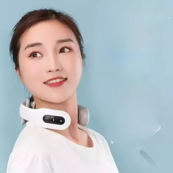 Массажер для шейного отдела, импульсный массажер для шеи, физиотерапевтический инструмент, защита для плеч, шеи, шеи, портативный горячий компресс, массажер для шейного отдела позвоночника English packaging