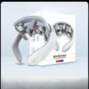 Массажер для шейного отдела позвоночника, импульсная защита для шеи для физиотерапии шеи, перезаряжаемый подарок для горячего компресса на шею, массажер для шейного отдела позвоночника