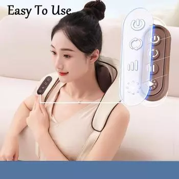 Массажер для шейного отдела позвоночника с имитацией человеческой руки, разминание с помощью тепла для снятия боли, расслабление глубоких тканей и мышц, многофункциональный