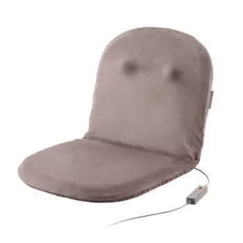 Массажер для сиденья ELECOM Ekuria Warm, компактный, 3 режима вибрации, теплые ощущения, сумка для хранения в комплекте, складной, серый, HCM-WMS01BE