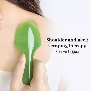 Массажер для снятия усталости с помощью скребковой доски для очищения меридианов плеч, шеи и талии коричневый