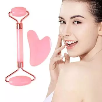 Массажер для спа-массажера Gua Sha Scraper Board, восковой ролик для шеи, подтяжка лица, удаление морщин, шейный массаж, таблетки для скребков, набор