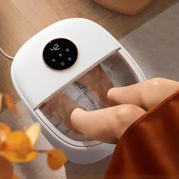 Массажер для спа-ванны для ног Педикюр с теплом и пузырьками Массажер для спа-салона для ног с мини-точечными массажными точками и контролем температуры 110 В