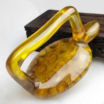 Массажер для спины, инструмент для тела из смолы для формирования шеи и живота коричневый